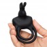 Вибронасадка с кольцом Happy Rabbit Cock Ring черная