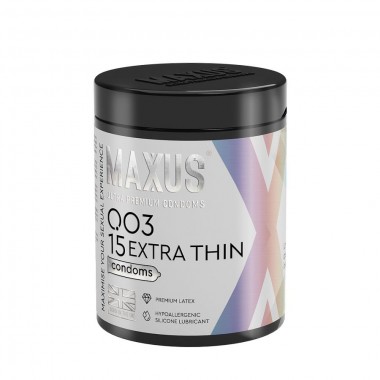 Презервативы MAXUS 003 Extra Thin, ультратонкие, 15 шт.