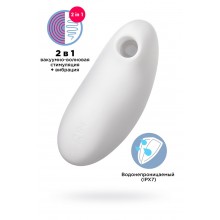 Вакуум-волновой стимулятор клитора с вибрацией Satisfyer Vulva Lover 2, силикон, белый, 11,9 см Вакуум-волновой стимулятор клитора с вибрацией Satisfyer Vulva Lover 2, силикон, белый, 11,9 см