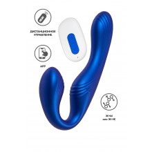 Страпон безремневой L`Eroina APP ARDEE с управлением от приложения и пульта, силикон, синий, 31 см Страпон безремневой L`Eroina APP ARDEE с управлением от приложения и пульта, силикон, синий, 31 см