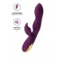 Вибратор с клиторальным стимулятором L'Eroina Octar, силикон, фиолетовый, 24,5 см