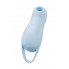 Вакуум-волновой стимулятор клитора с вибрацией Satisfyer Pocket Pro 1, силикон, голубой, 13,9 см
