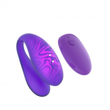 Парный вибромассажер TWIN+,Purple с пультом дистанционного управления и управлением через приложение
