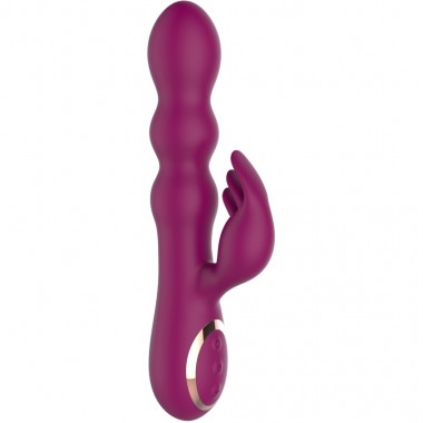 Оригинальный вибратор-кролик AN Stamen с массажем бусинами