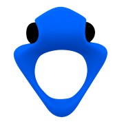 Эрекционное кольцо Wooomy Tribeс вибрацией, синий