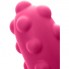 Вибратор с клиторальным стимулятором KOKOS SMON, силикон, розовый, 23 см
