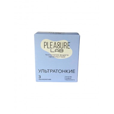 Презервативы ультратонкие Pleasure Lab 3 шт