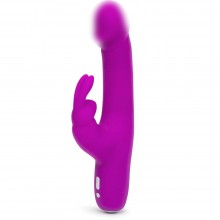 Вибратор Happy Rabbit Slimline Realistic перезаряжаемый, фиолетовый Вибратор Happy Rabbit Slimline Realistic перезаряжаемый, фиолетовый