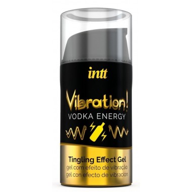 Жидкий интимный гель с эффектом вибрации, Intt Vodka Energy, 15 мл
