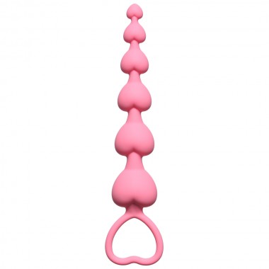 Анальная цепочка Heart's Beads Pink 