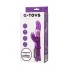 ВИБРАТОР С КЛИТОРАЛЬНЫМ СТИМУЛЯТОРОМ TOYFA A-TOYS , TPR, ФИОЛЕТОВЫЙ, 22,5 СМ