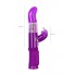 ВИБРАТОР С КЛИТОРАЛЬНЫМ СТИМУЛЯТОРОМ TOYFA A-TOYS , TPR, ФИОЛЕТОВЫЙ, 22,5 СМ