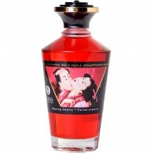 МАСЛО ДЛЯ МАССАЖА SHUNGA BLAZING CHERRY, РАЗОГРЕВАЮЩЕЕ, С АРОМАТОМ ВИШНИ, 100 МЛ