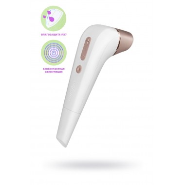 ВАКУУМ-ВОЛНОВОЙ БЕСКОНТАКТНЫЙ СТИМУЛЯТОР КЛИТОРА SATISFYER 2 NG, ABS ПЛАСТИК+СИЛИКОН, БЕЛЫЙ, 17СМ