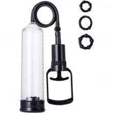 ПОМПА ДЛЯ ПЕНИСА TOYFA A-TOYS, PVC, ЧЁРНЫЙ, 23,5 СМ