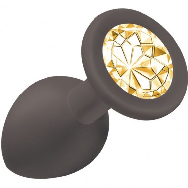 АНАЛЬНАЯ ПРОБКА EMOTIONS CUTIE SMALL BLACK GOLDEN CRYSTALL