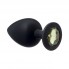 АНАЛЬНАЯ ПРОБКА EMOTIONS CUTIE LARGE BLACK GOLDEN CRYSTAL