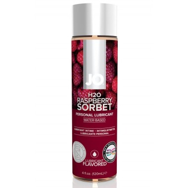 Вкусовой лубрикант Малина JO Flavored Raspberry Sorbet , 5.25 oz - 120 мл.