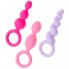 Набор анальных плагов Satisfyer Booty Call colored 3 шт, силикон, ассорти, 13,5 см