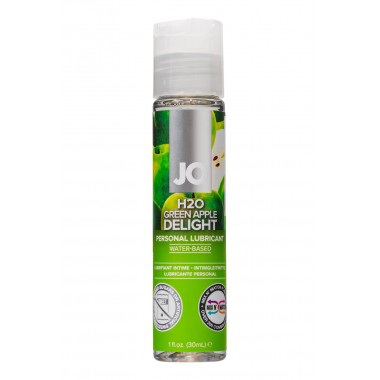 Вкусовой лубрикант Яблоко JO Flavored Green Apple H2O 1oz - 30 мл.