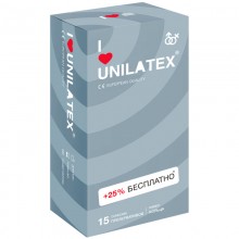 Презервативы Unilatex, ribbed, латекс, ребристые, 19 см, 5,4 см, 15 шт.