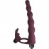 ВИБРОНАСАДКА ДЛЯ ДВОЙНОГО ПРОНИКНОВЕНИЯ PURE PASSION JUNGLE BUNNY WINE RED