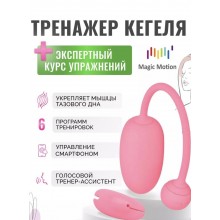 ТРЕНАЖЁР КЕГЕЛЯ MAGIC MOTION COACH, СИЛИКОН,РОЗОВЫЙ, 19 СМ