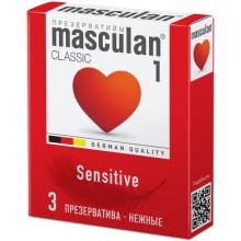 Презервативы Masculan, classic 1, нежные, 18,5 см, 5,3 см, 3 шт.