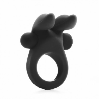 Эрекционное кольцо с вибрацией Rabbit Cockring черное
