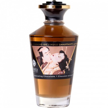 МАСЛО ДЛЯ МАССАЖА SHUNGA INTOXICATING CHOCOLATE, РАЗОГРЕВАЮЩЕЕ, ШОКОЛАД, 100 МЛ