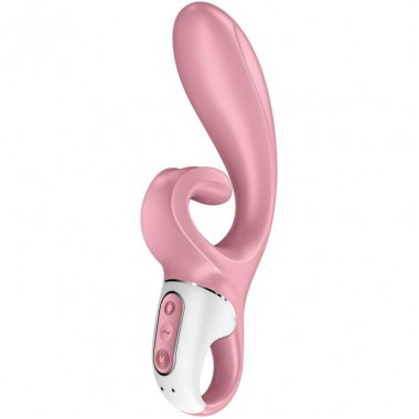 НЕРЕАЛИСТИЧНЫЙ ВИБРАТОР SATISFYER HUG ME, СИЛИКОН, РОЗОВЫЙ
