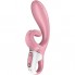НЕРЕАЛИСТИЧНЫЙ ВИБРАТОР SATISFYER HUG ME, СИЛИКОН, РОЗОВЫЙ