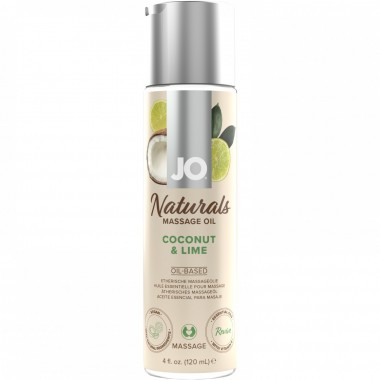 Массажное масло JO - Coconut & Lime/Кокос и лайм 120 mL