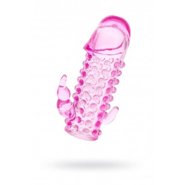 НАСАДКА НА ПЕНИС TOYFA, TPE, РОЗОВЫЙ, 13 СМ