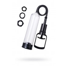 ПОМПА ДЛЯ ПЕНИСА TOYFA A-TOYS, PVC, ЧЁРНЫЙ, 23,5 СМ